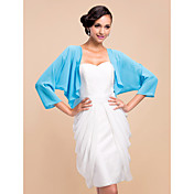 Nice 3/4 Sleeve Chiffon Evening/Wedding Wrap/Jacket (More Colors)