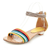 Leatherette Low Heel Sandals With Split Joint Party / Evening Shoes (More Colors)
