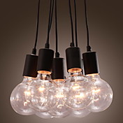 40W E27 Minimalist Pendant Light with 7 Lights