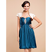 Short Sleeve Satin Evening/Wedding Wrap/Jacket (More Colors)