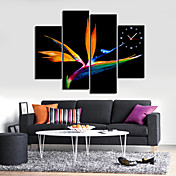  Bird Design Wall Clock in Canvas 4pcs