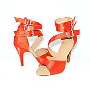 Customized Women's Triple Strap Satin Dance Performance Shoes (More Colors)