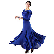 Performance Stylish Dancewear Viscose With Ruffles Modern Dance Skirt For Ladies 