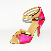 Customized Two Tone Satin Latin/Ballroom Performance Shoes (More Colors)