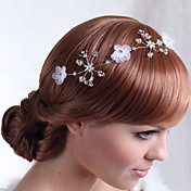 Luxurious Alloy Flowers with Crystal Wedding Bridal Headpieces