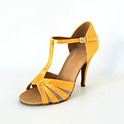 Customized Satin T-Strap Strap Latin / Ballroom Dance Shoes With Buckle (More Colors)