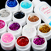 12PCS Glitter UV Color Gel & Fast-drying Polish