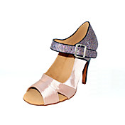 Customized Women's Satin With Sparkling Glitter Latin / Ballroom Dance Performance Shoes (More Colors)
