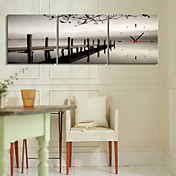 Country Style Wall Clock in Canvas 3pcs