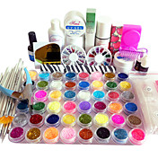 82PCS UV Gel Tips Nail Art Suit