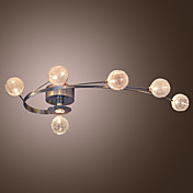 Artistic Aluminum Flush Mount Lights With 6 Lights