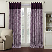 (One Panel)Royal Stretched Branches Lined Blackout Curtains