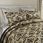 2 Pack Modern Style Black Jacquard Sham
