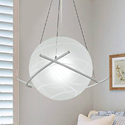 Modern Artistic 1 Light Pendant In Globe Shade