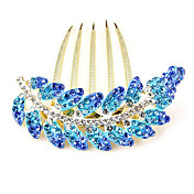 Bridal Colorful Alloy Hair Combs with Rhinestone Wedding Headpieces(More Colors)