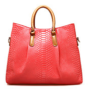 PMSIX Women Candy Color Crocodile Vein Handbag