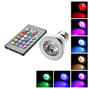 E27 5W RGB Light IR Remote Controlled LED Spot Bulb (85-265V)
