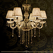 Modern Luxury 6 Lights Chandelier In Crystal Decoration