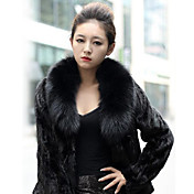Thick Long Sleeve Shawl Collar Faux Fur Party/Casual Jacket(More Colors)