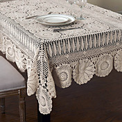 Handmade Crocheted  Vintage Look table Cloth