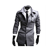 INMUR Gray Shirt Collar Cardigan Tweed Jacket