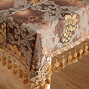 European Floral Gold Embroidery Table Cloth