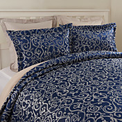 2 Pack Modern Style Blue Jacquard Sham