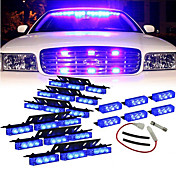 Blue 54xLED Volunteer Vehicle Grill Deck Strobe Warning Lights