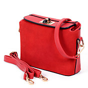 AITA Women's Red Candy Color Nubuck Leather Shoulder Crossbody Bag