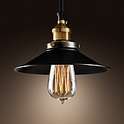 European-Style Retro 1 Light Pendant In Painting Processing