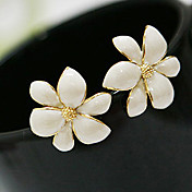 Elegent Enamel Flower Stud Earrings for Women & Girls