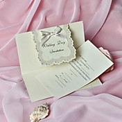 Wedding Invitation With Ribbon Bowknot- Set of 50