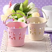 Metal Favor Pail With Bear Cut–outs – Set of 12 (More Colors)