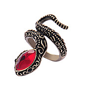 Viennois Retro-Brone Red Snake Cocktail Ring