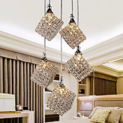 Modern Glittering 5 Light Pendant In Crystal Design (220V-240V)