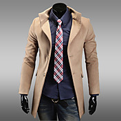 Men's lapel single breasted stylish trench coat