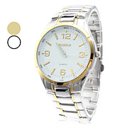 Men's Simple Design Alloy Analog Quartz Wrist Watch (Assorted Colors)