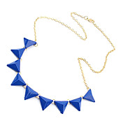 Fashion orange triangle necklace N371