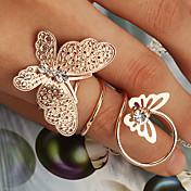 Double Butterfly Shape Rings(Random Color)