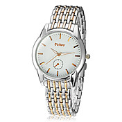 Men's Zinc Alloy Case Quartz Movement Steel Band Analog Wrist Watch