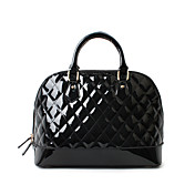 XFL Women's Black Western Style Small Check Sheel Shoulder Bags (Pu Leather /L;31,W;15.5,H;23CM)