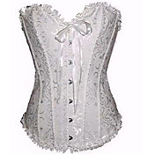 LuckyOne Women's Classic Lace Corset White