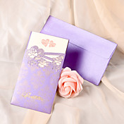 Personalized Romantic Double Hearts Wedding Invitation-Set of 50