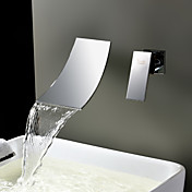 Sprinkle® by Lightinthebox - Waterfall Widespread Contemporary Bathroom Sink Faucet (Chrome Finish)