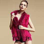Sleeveless Pillow Rabbit Fur&Raccoon Fur Party/Casual Vest(More Colors)