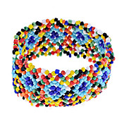 Bohemia Style Handmake Indian Beads Elastic Bracelet