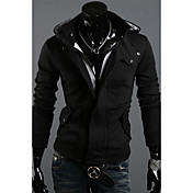 DAYD Men's Fashion Long Sleeve Hoodie Coat  (Accessories Style,Pattern,Size,Color Random)(Black)