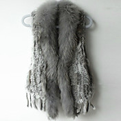 Fur Vest With Sleeveless Shawl Rabbit Fur Casual Vest(More Colors)