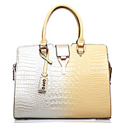 OPPO Women's Almond PU Leather Western Fashion Changing Color Totes Crossbody Bags