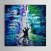 Hand Painted Oil Painting People Dancing with Stretched Frame 1309-PE1010